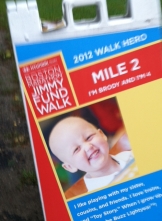 2012 Boston Marathon Jimmy Fund Walk - Mile 2 Marker